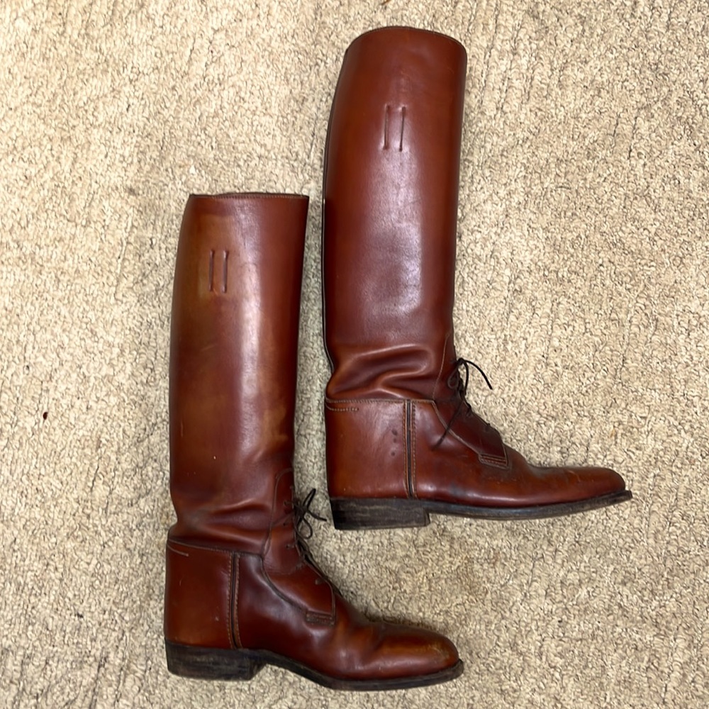 COPY - COPY - Vintage Casa Fagliano brown leather riding boots